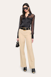 Mia Wide Pant | Elie Tahari TOFFEE