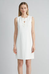 Flower Shift Dress | Elie Tahari FOAM