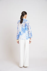 Oceana Silk Shirt | Elie Tahari MULTI