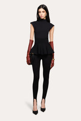Siena Milano Sculpt Peplum Top | Elie Tahari BLACK