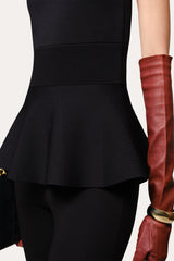 Siena Milano Sculpt Peplum Top | Elie Tahari BLACK