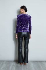 Crushed Velvet Knit | Elie Tahari WINTER PLUM