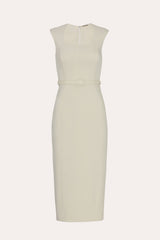 Margaret Belted Midi Dress | Elie Tahari CAMELLIA VEIL
