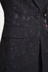 Fleur Lace Blazer | Elie Tahari BLACK