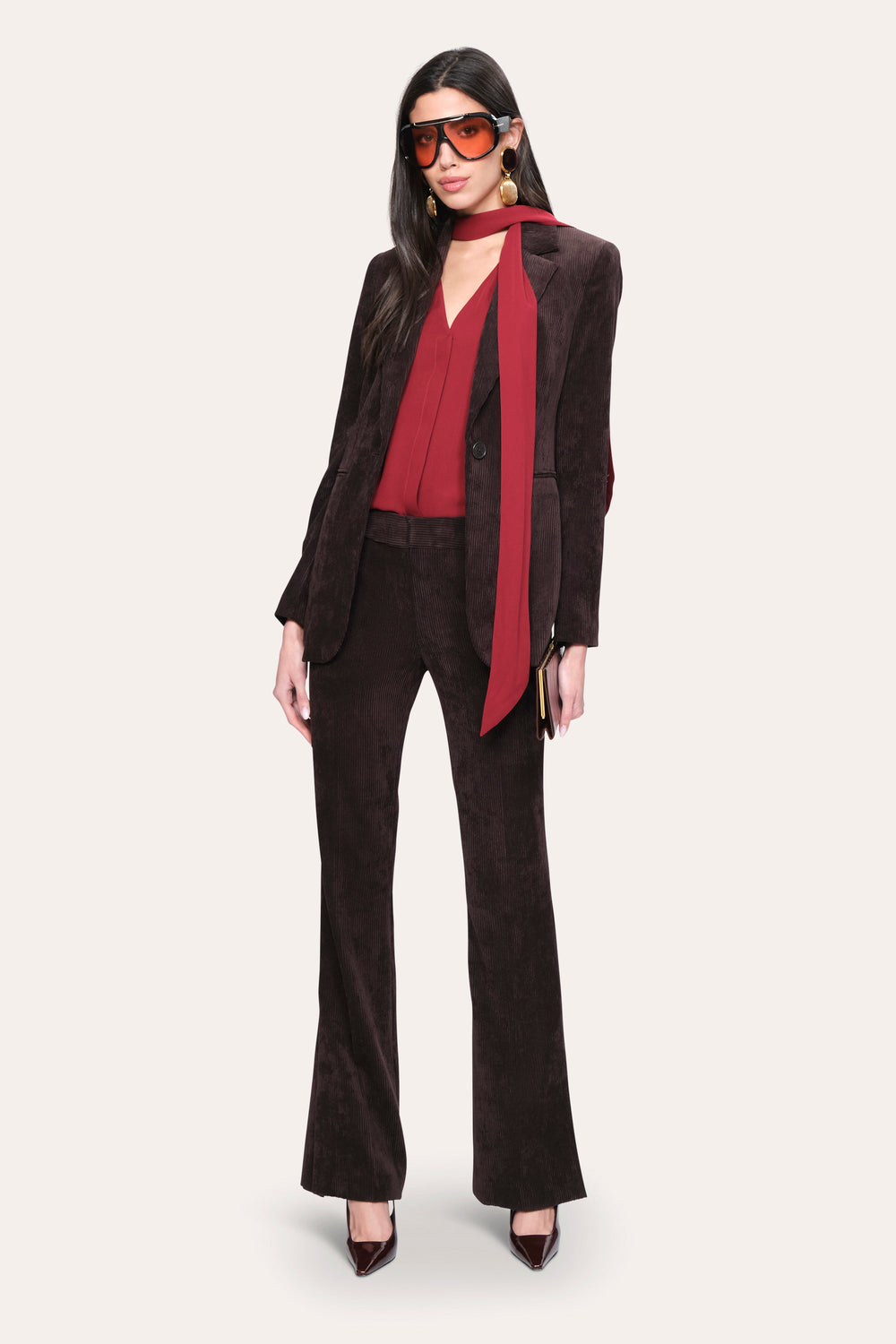 Gloria Corduroy Pant | Elie Tahari WOOD