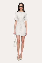 Kaia Linen Mini Dress | Elie Tahari PUTTY MELANGE
