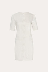 Kaia Linen Mini Dress | Elie Tahari PUTTY MELANGE