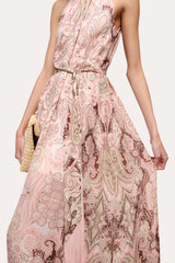 Annie Silk Halter Dress | Elie Tahari ARABESQUE PRINT