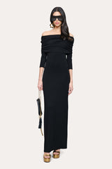 Serena Off-Shoulder Dress | Elie Tahari BLACK