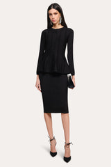 Valerie Milano Pointelle Jacket | Elie Tahari BLACK