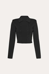 Nolene Milano Sculpt Cropped Jacket | Elie Tahari BLACK