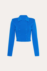 Nolene Milano Sculpt Cropped Jacket | Elie Tahari COBALT BLUE