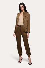 Olivia Utility Satin Jacket | Elie Tahari SAVOY
