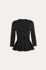 Milano Sculpt Contour Waist Top | Elie Tahari BLACK