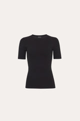 Classic Rib Tee | Elie Tahari BLACK