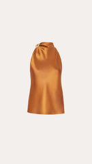 Shira Asymmetric Drape Top | Elie Tahari LATTE BRONZE