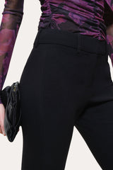Shannon Japanese Crepe Fit-and-Flare Pant | Elie Tahari BLACK
