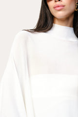 Overlay Two Piece Tube Top Sweater | Elie Tahari WHITE
