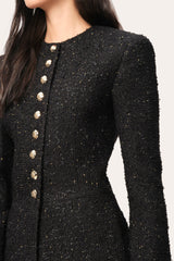 Boucle Structured Jacket | Elie Tahari BLACK MULTI