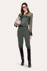 Jasmine Cigarette Pant | Elie Tahari DARK WILLOW