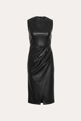 Vegan Leather Dress | Elie Tahari BLACK