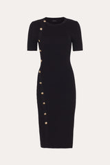 Bella Ribbed Dress | Elie Tahari BLACK