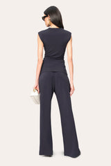 Matte Jersey Pant | Elie Tahari INDIGO