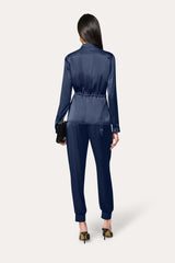 Olivia Satin Belted Cargo Pant | Elie Tahari STARGAZER
