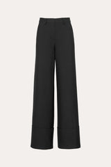 Twill Cuffed Pant | Elie Tahari BLACK