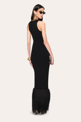 Fringe Sculpt Dress | Elie Tahari BLACK