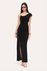 Asymmetric Chain Gown | Elie Tahari BLACK