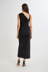 Asymmetric Chain Gown | Elie Tahari BLACK