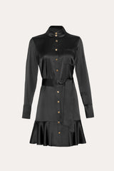 Silk Satin Dress | Elie Tahari BLACK