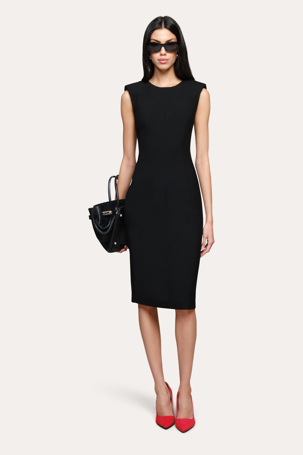 Camille Crepe Dress | Elie Tahari BLACK