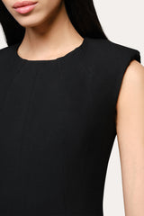 Camille Crepe Dress | Elie Tahari BLACK