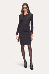 Asymmetric Mini Dress | Elie Tahari BLACK
