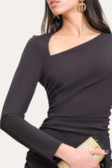 Asymmetric Mini Dress | Elie Tahari BLACK