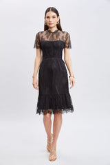 Corset Lace Dress | Elie Tahari BLACK