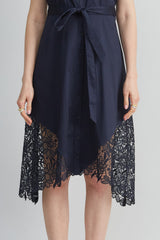 Cotton Lace Hem Dress | Elie Tahari STARGAZER