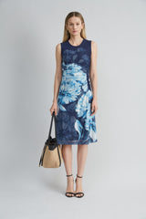 Midnight Shadow Mesh Dress | Elie Tahari MULTI