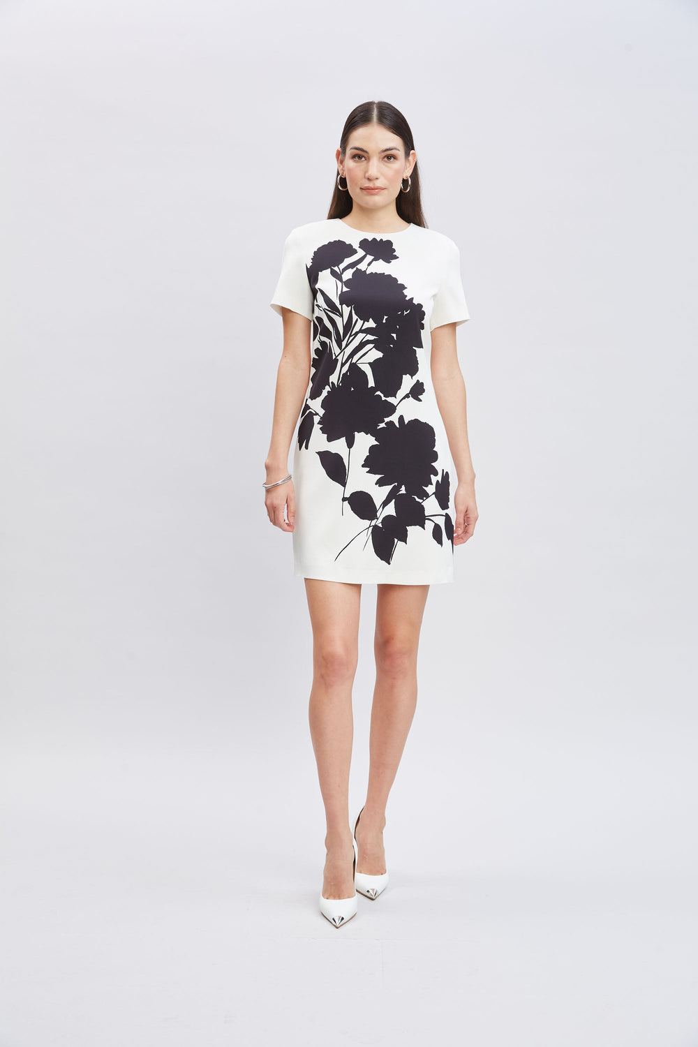 Midnight Garden Shift Dress | Elie Tahari IVORY-BLACK