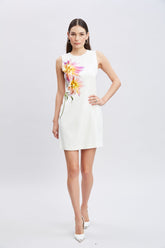 Dahlia Floral Shift Dress | Elie Tahari FOAM MULTI