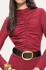 Pinched Bodice Dress | Elie Tahari REDWOOD