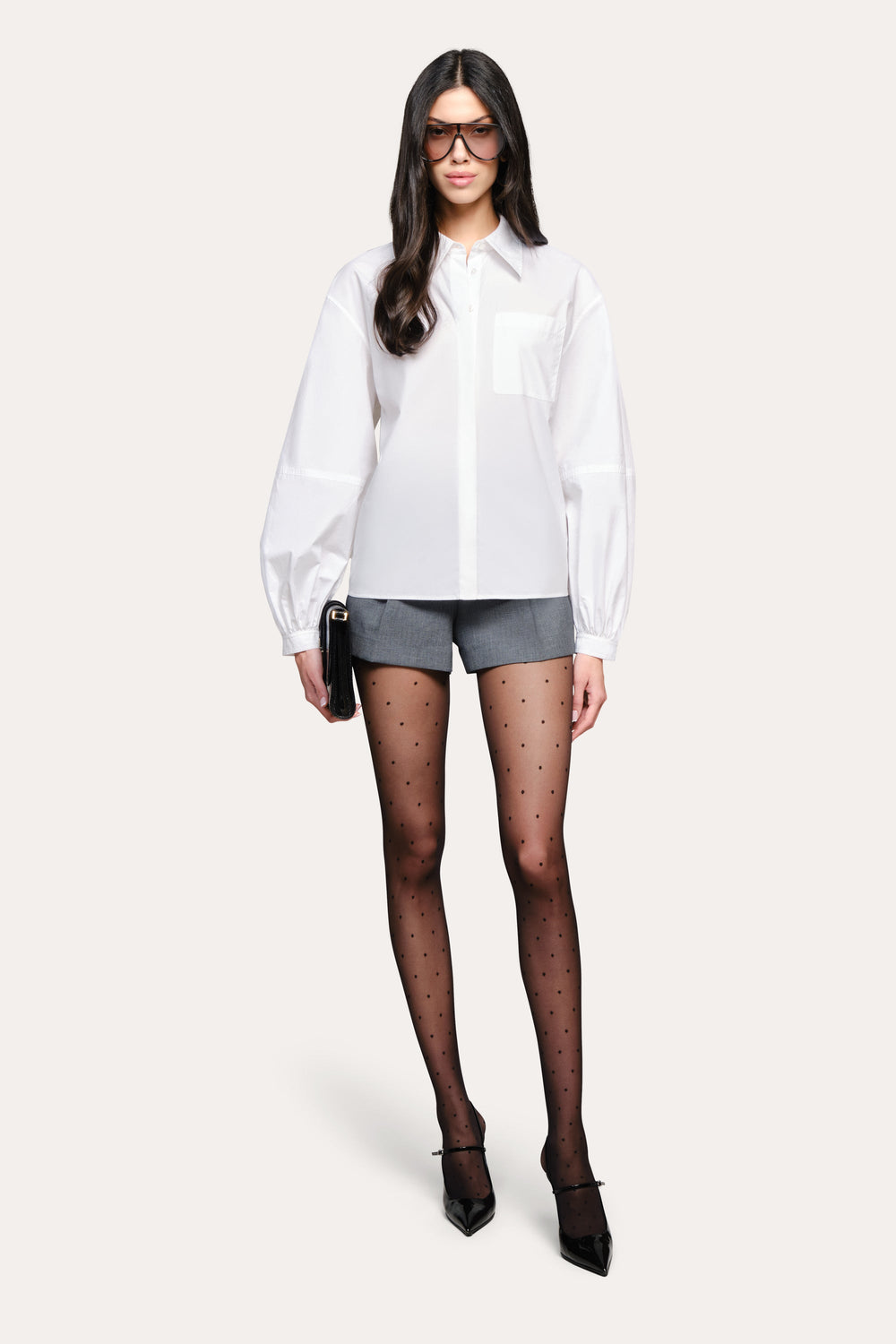 Cleo Poplin Shirt | Elie Tahari WHITE