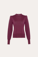 Wool Blouson Sweater | Elie Tahari MERLOT