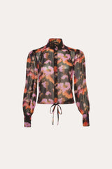 Brushstroke Silk Blouse | Elie Tahari MULTI