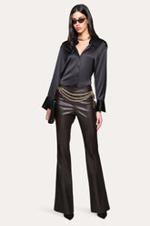 Silk Button Down | Elie Tahari BLACK