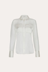 Bia Silk Blouse | Elie Tahari FRESH PEARL