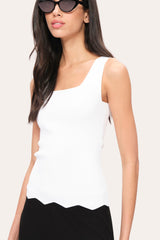 Scallop Hem Tank | Elie Tahari PEARL
