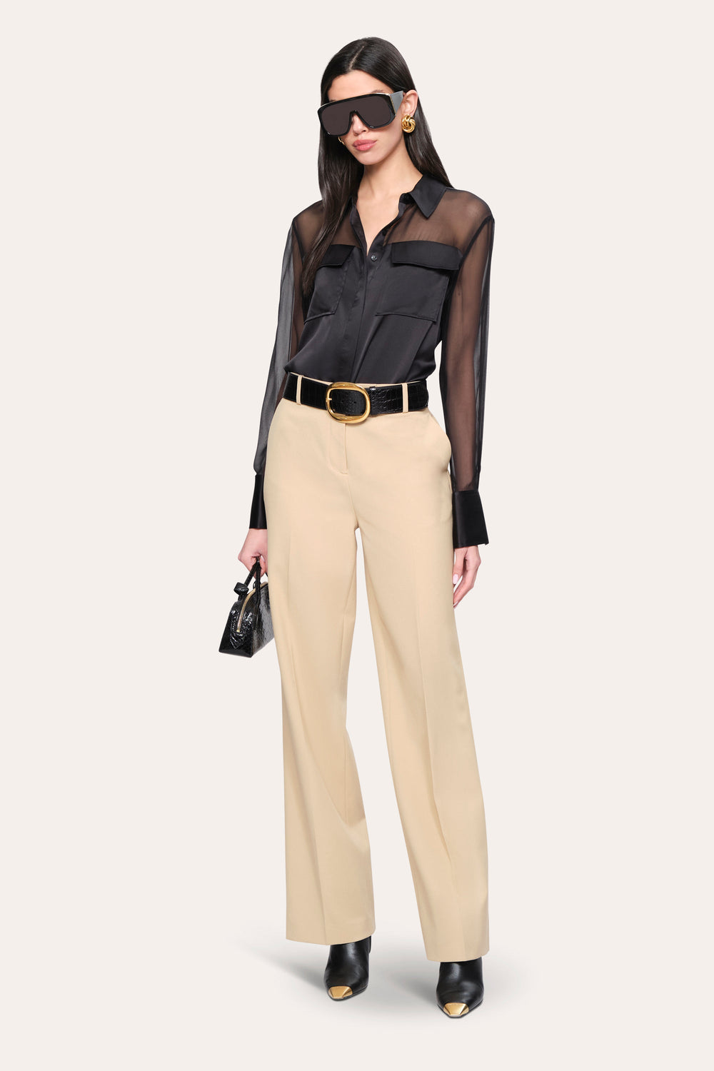 Bia Silk Blouse | Elie Tahari BLACK